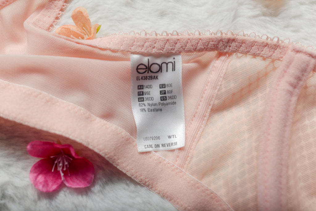 Elomi 36DD EL4382 Charley Side Support Plunge Bra Unlined Underwire Bra Pink