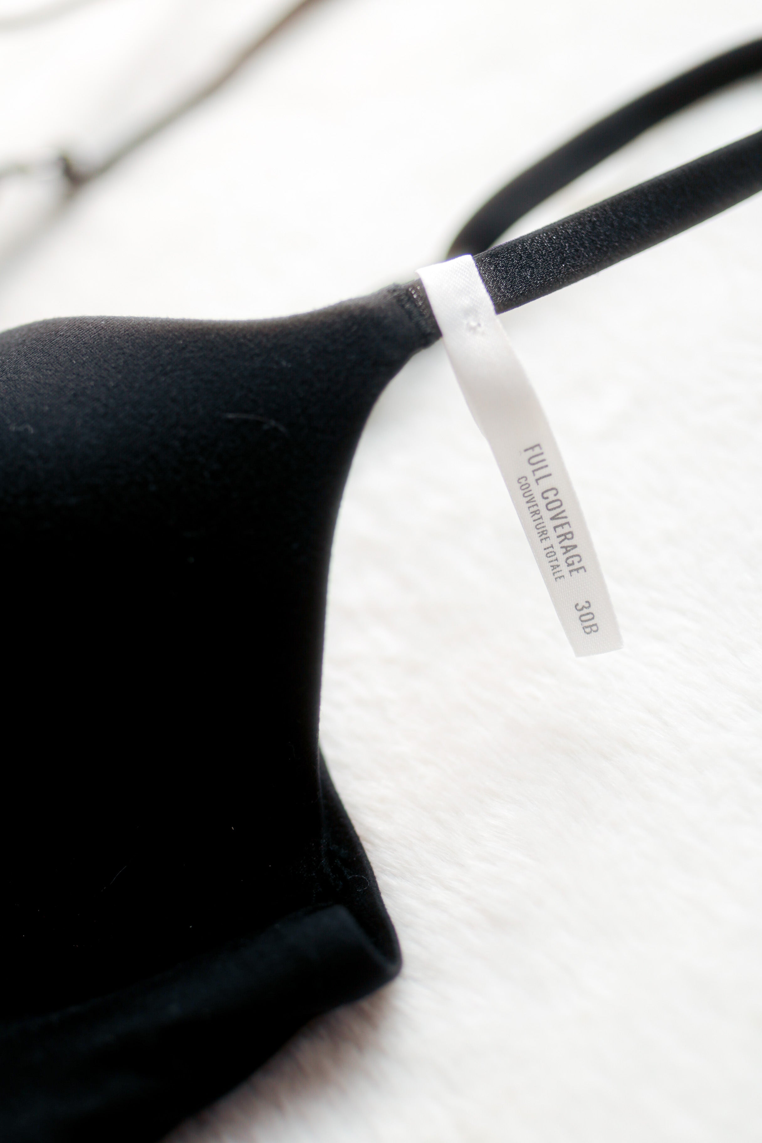 Aerie Real Sunnie Full Coverage Molded Padded Underwire T-shirt Bra Black 30B NEW