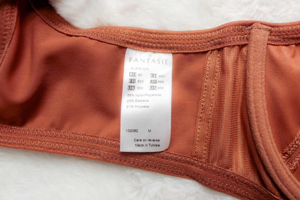 Fantasie Fusion Full Cup Side-support FL3091 Unlined Underwire Bra Brown Beige 30D