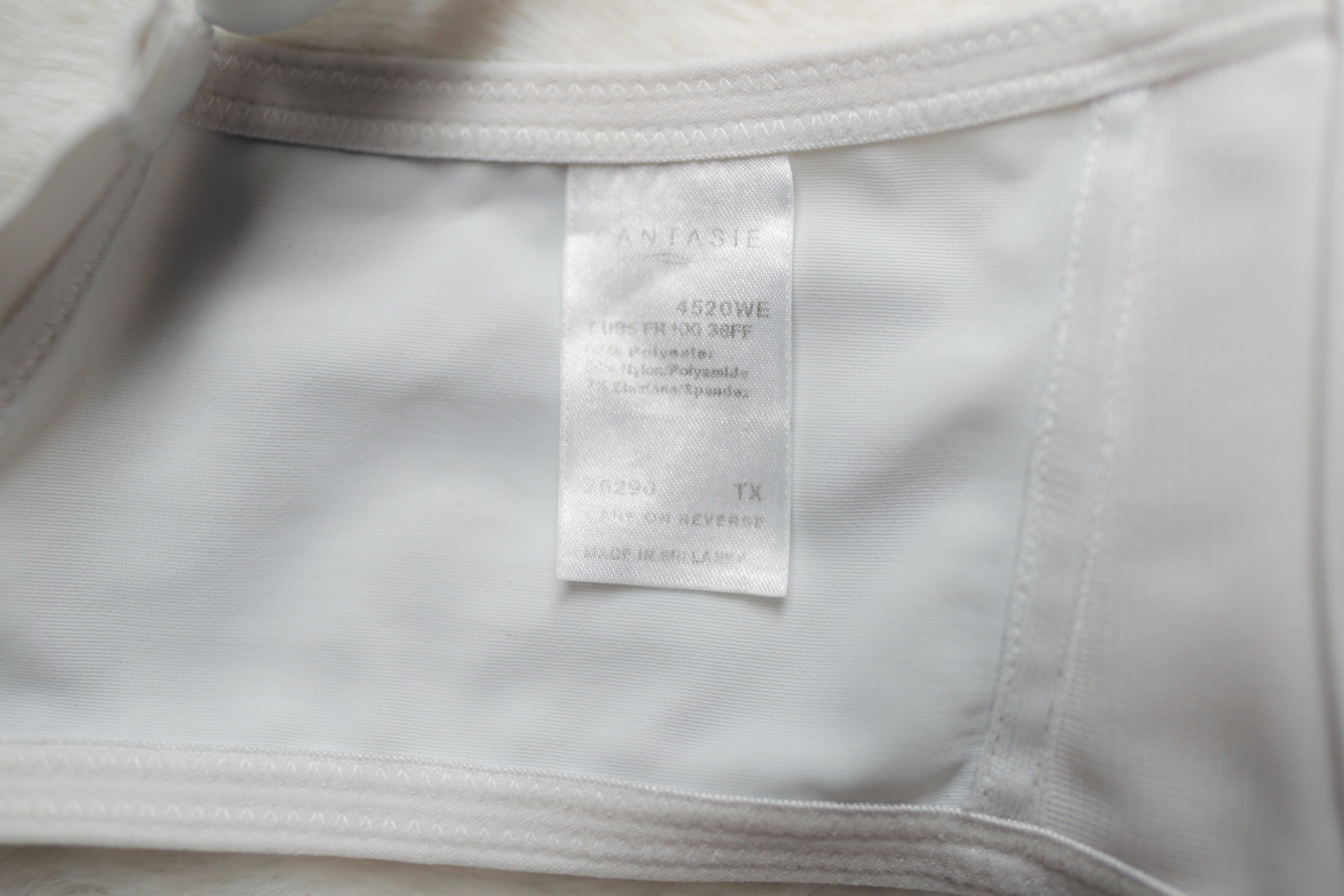 Fantasie 4520 Smoothing Balcony Unlined Underwire Balconette Bra White US 38H UK 38FF