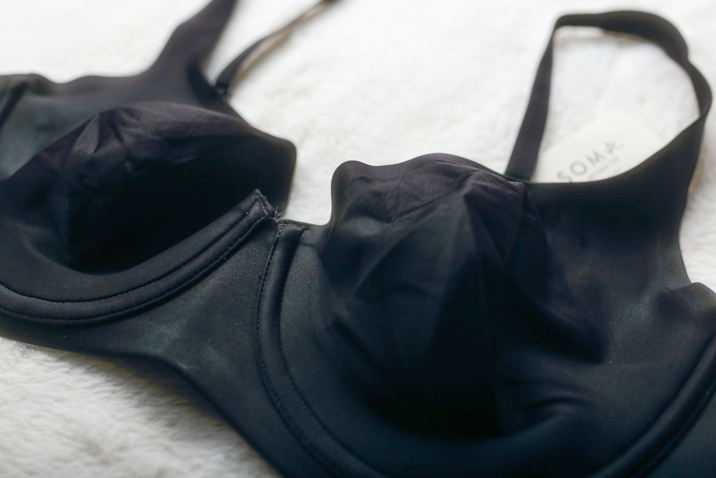 Soma Essentials 34D Unlined Scoop Balconette T-shirt Bra Black NEW