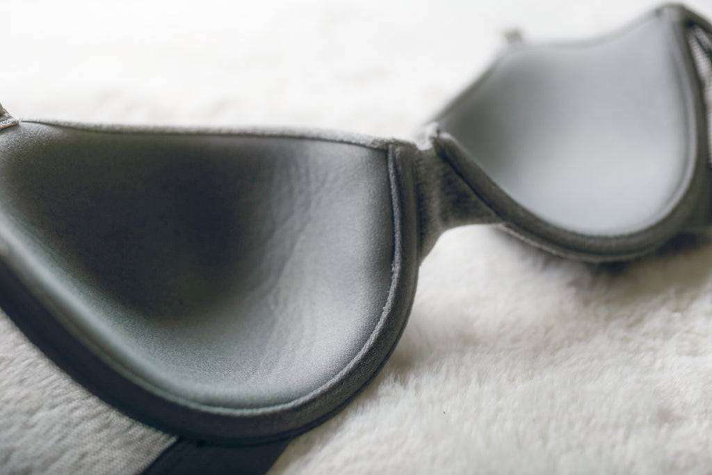 Lively 34C Molded Seamless Lightly Lined J-hook T-shirt Bra Gray