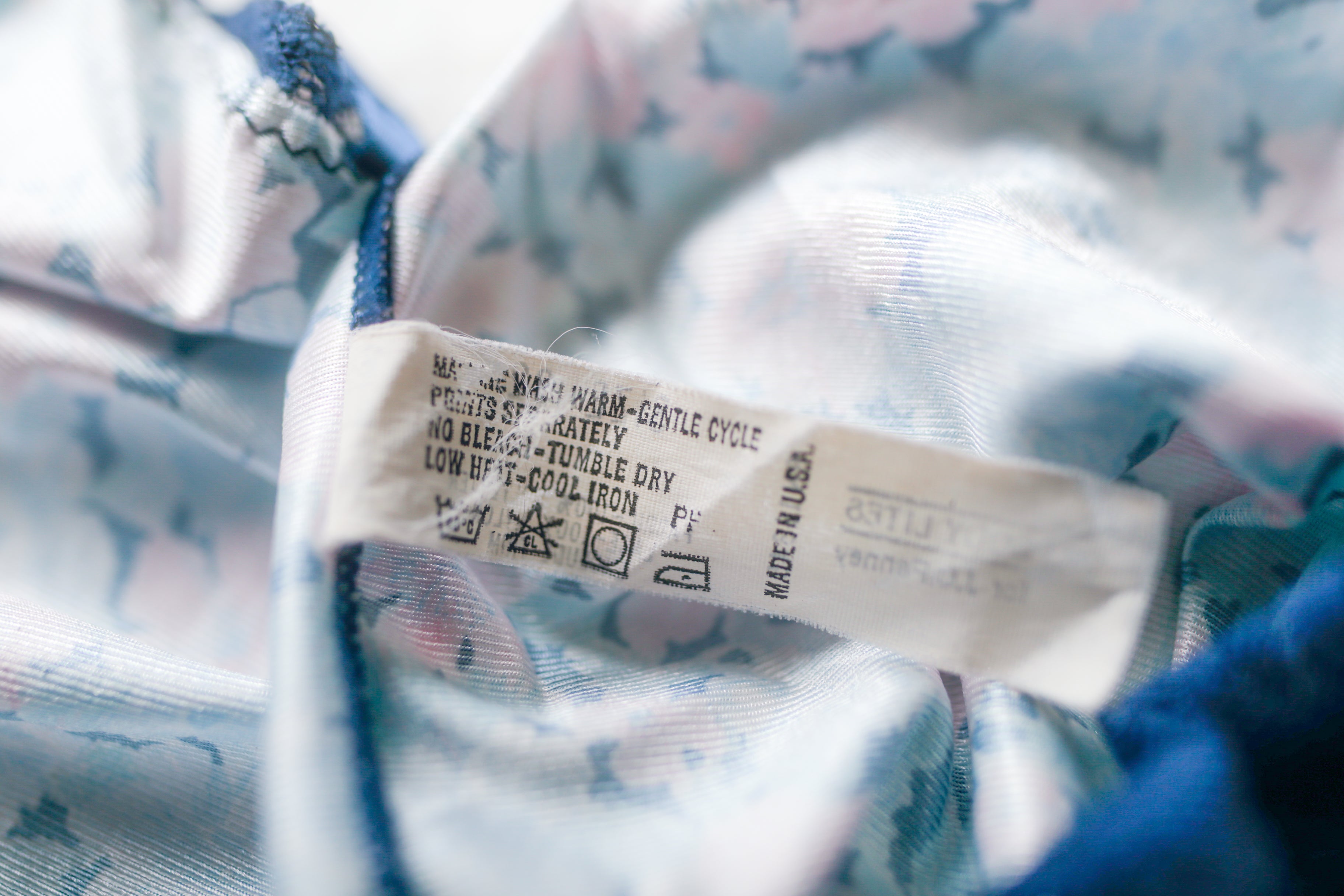 Body Lites Vintage Satin and Sheer Lace Cami Camisole Chemise 32 Blue Floral