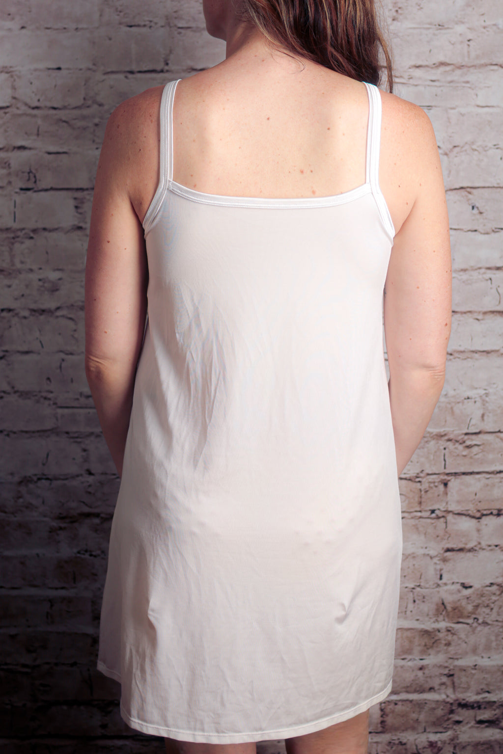 Vanity Fair Vintage Satin Stretchy Full Slip Beige 34 Small