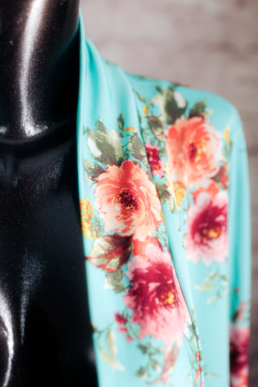 Frumos USA-made Floral Stretchy Comfy Satin Robe Wrap Small / Medium