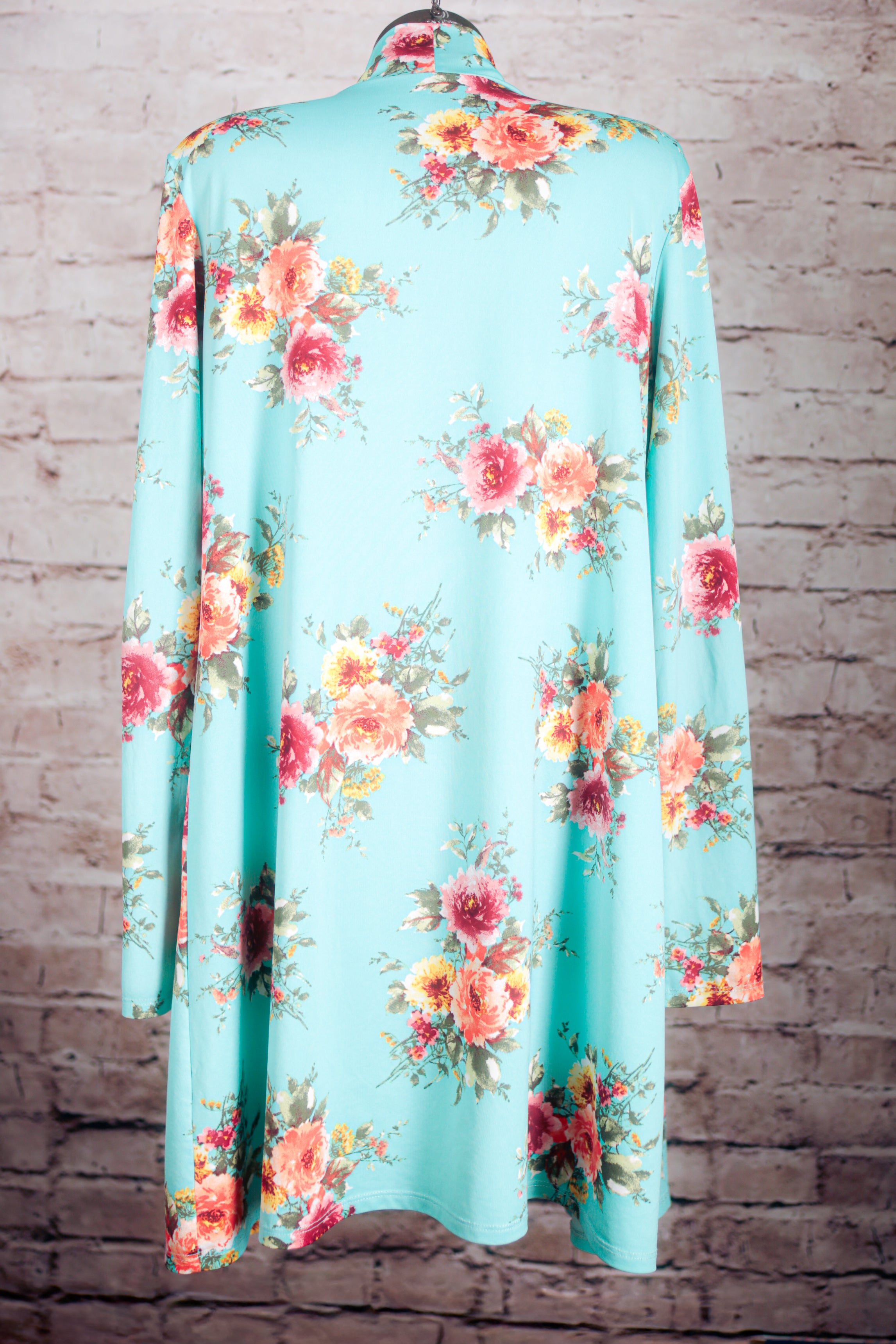 Frumos USA-made Floral Stretchy Comfy Satin Robe Wrap Small / Medium