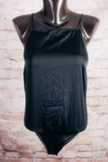 Abercrombie & Fitch Bow Open Back Bodysuit Black Small NEW