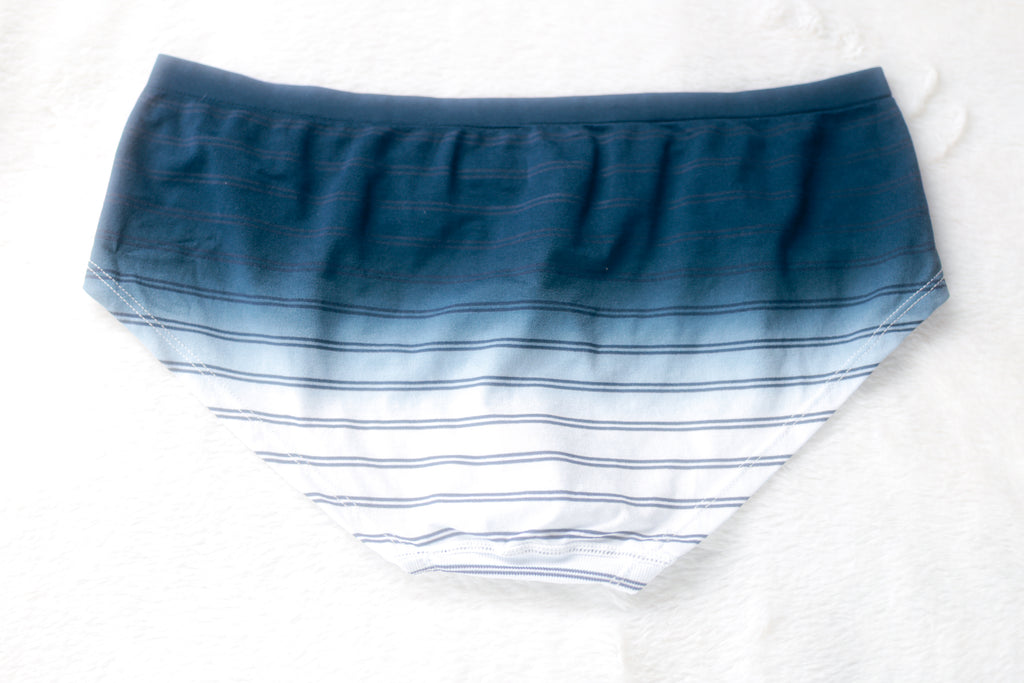 Auden Seamless Hipster Brief Panties XL Ombre Blue NEW