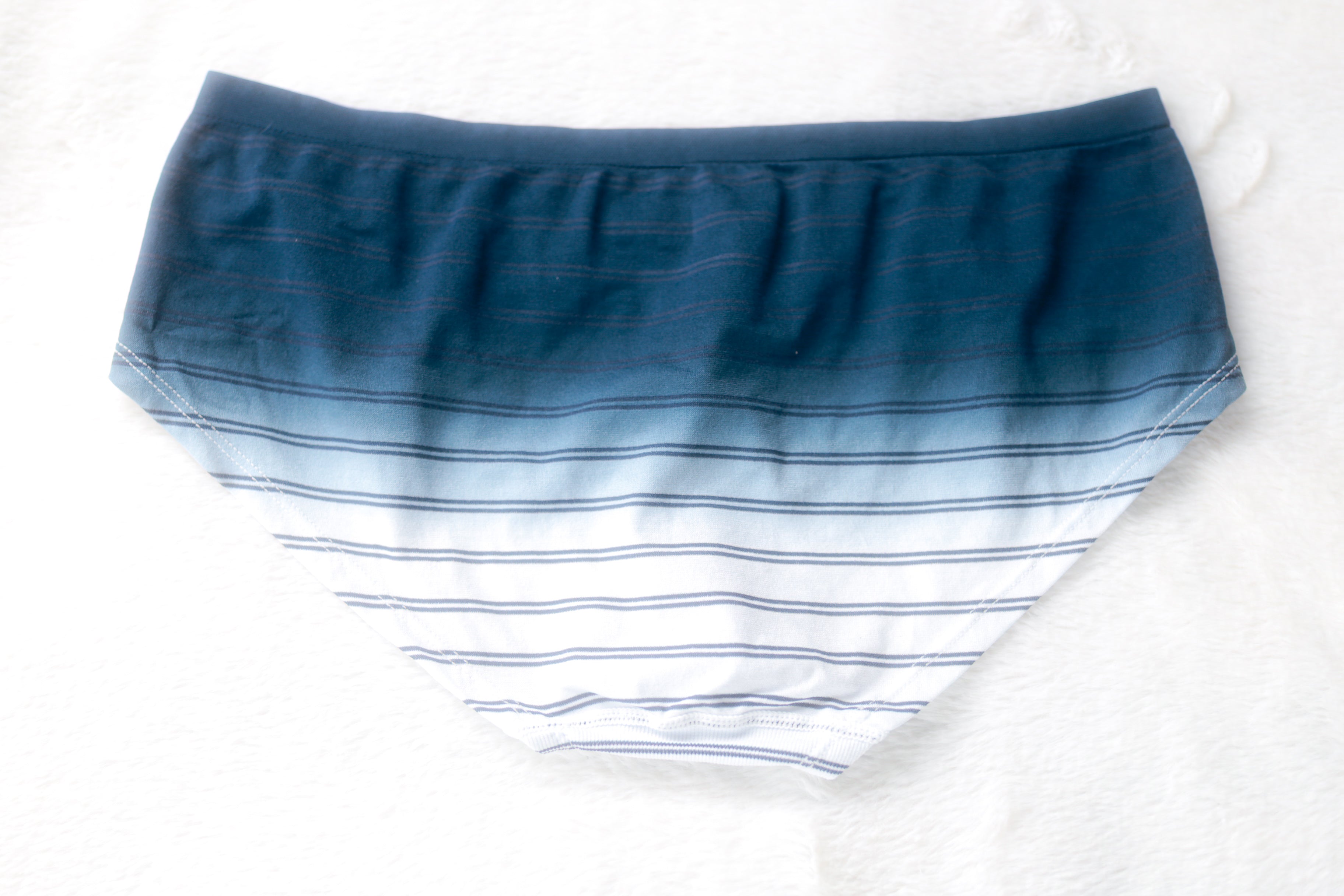 Auden Seamless Hipster Brief Panties XL Ombre Blue NEW