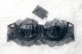 Zara Lingerie Unlined Lace Underwire Strapless Balconette Bra Black 34B NEW