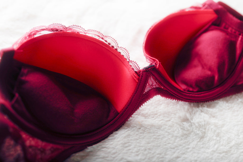 Chantelle 32DD C Chic Molded Plunge Push-up Underwire Bra Red NEW