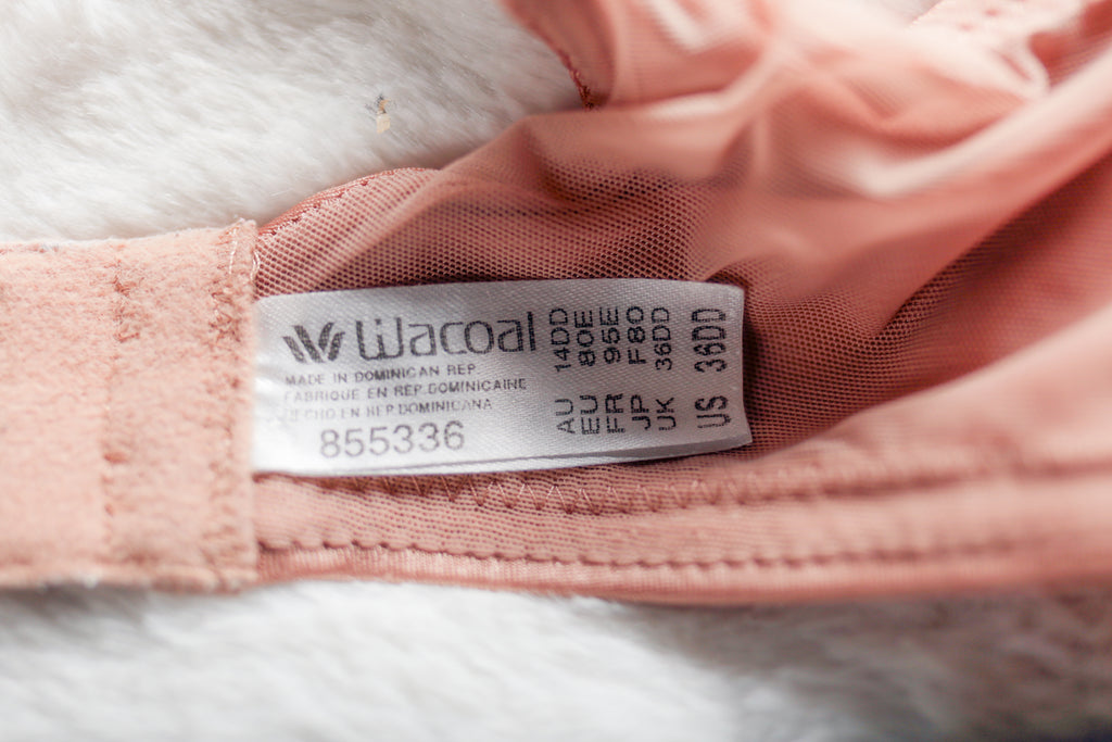 Wacoal 36DD Elevated Allure 855336 Unlined Sheer Breathable Underwire Bra Beige