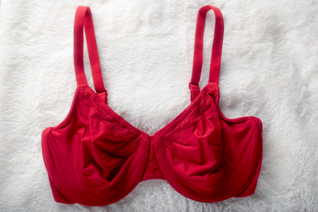 Wacoal 34DD Perfect Primer Full Figure 855213 Underwire Bra Red