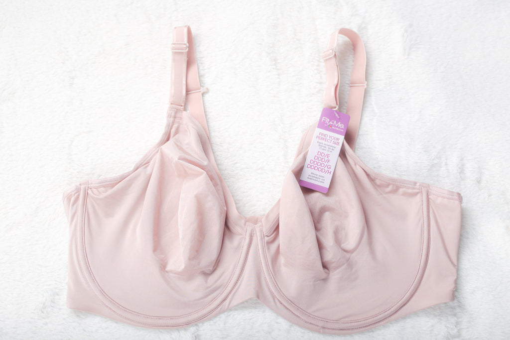 Fruit of the Loom Fit for Me Unlined Seamless Full Coverage Bra Pink 42DDD NEW
