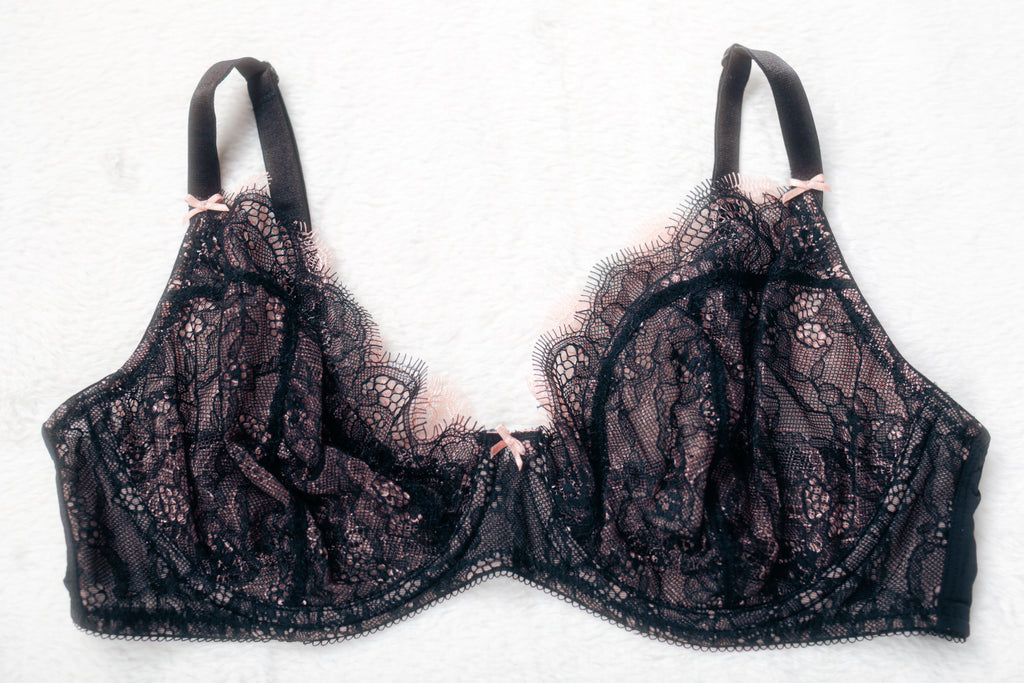 b.tempt'd 951261 Unlined Burlesque Sexy Witchy Lace Plunge Bra Black Underwire 36DD