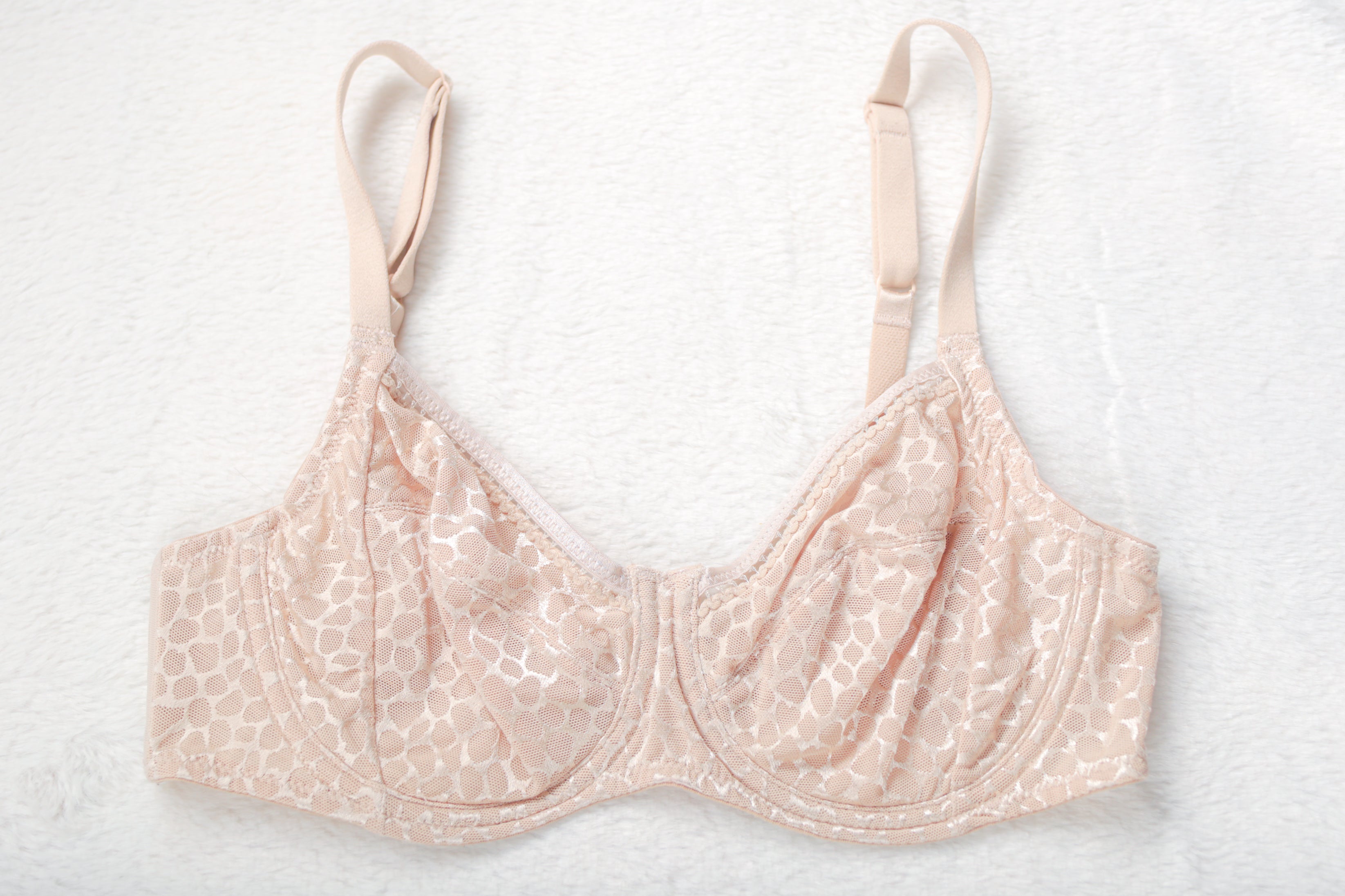 Wacoal Alluring Full Figure 855107 Unlined Underwire T-shirt Bra Beige 34C