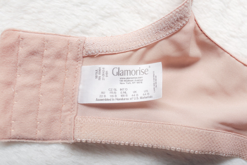 Glamorise 9195 Wonderwire Seamless Full Coverage Satin Underwire Bra Beige 44B