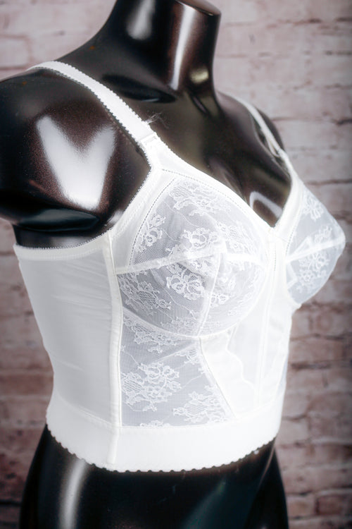 Bali Vintage 3300 Pointy Bullet Corset Bustier Bridal Shapewear Bra White 40B NEW