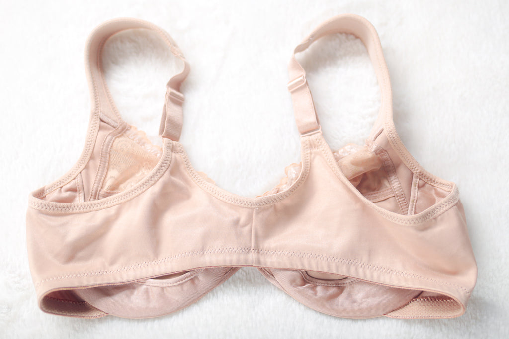 Glamorise 1245 Wonderwire Front-Close Full Coverage Underwire Bra Beige 40B