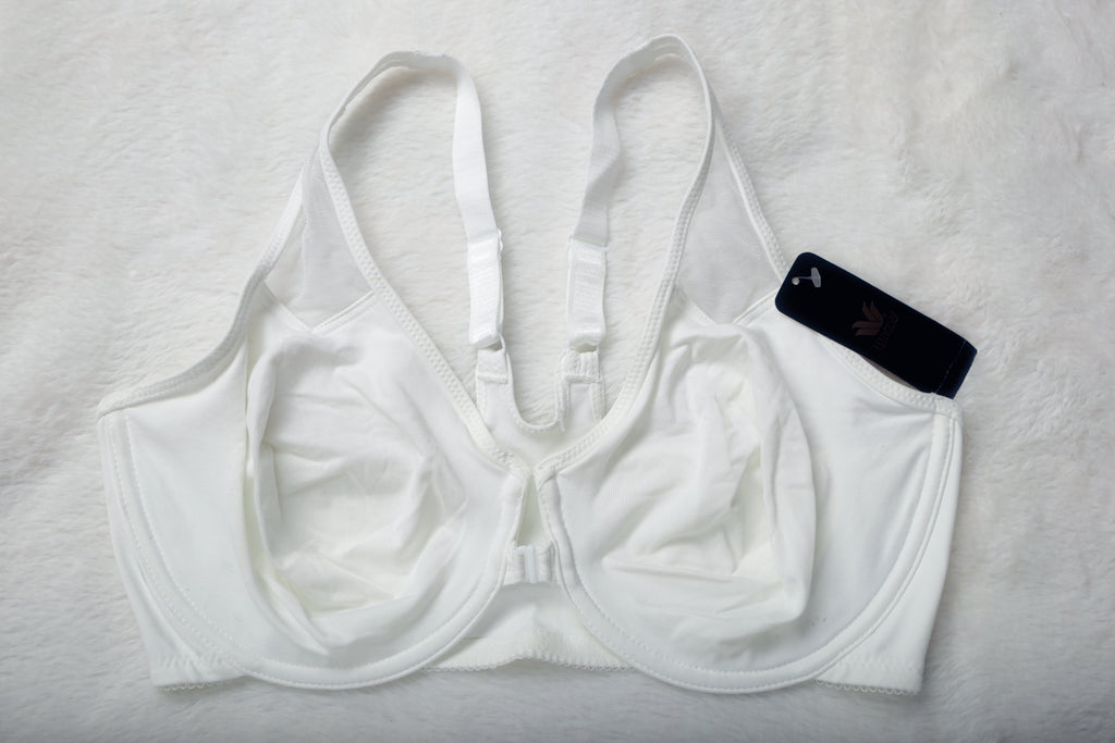 Wacoal 38DD 65124 Body by Wacoal Racerback Unlined Front Close Underwire Bra White NEW