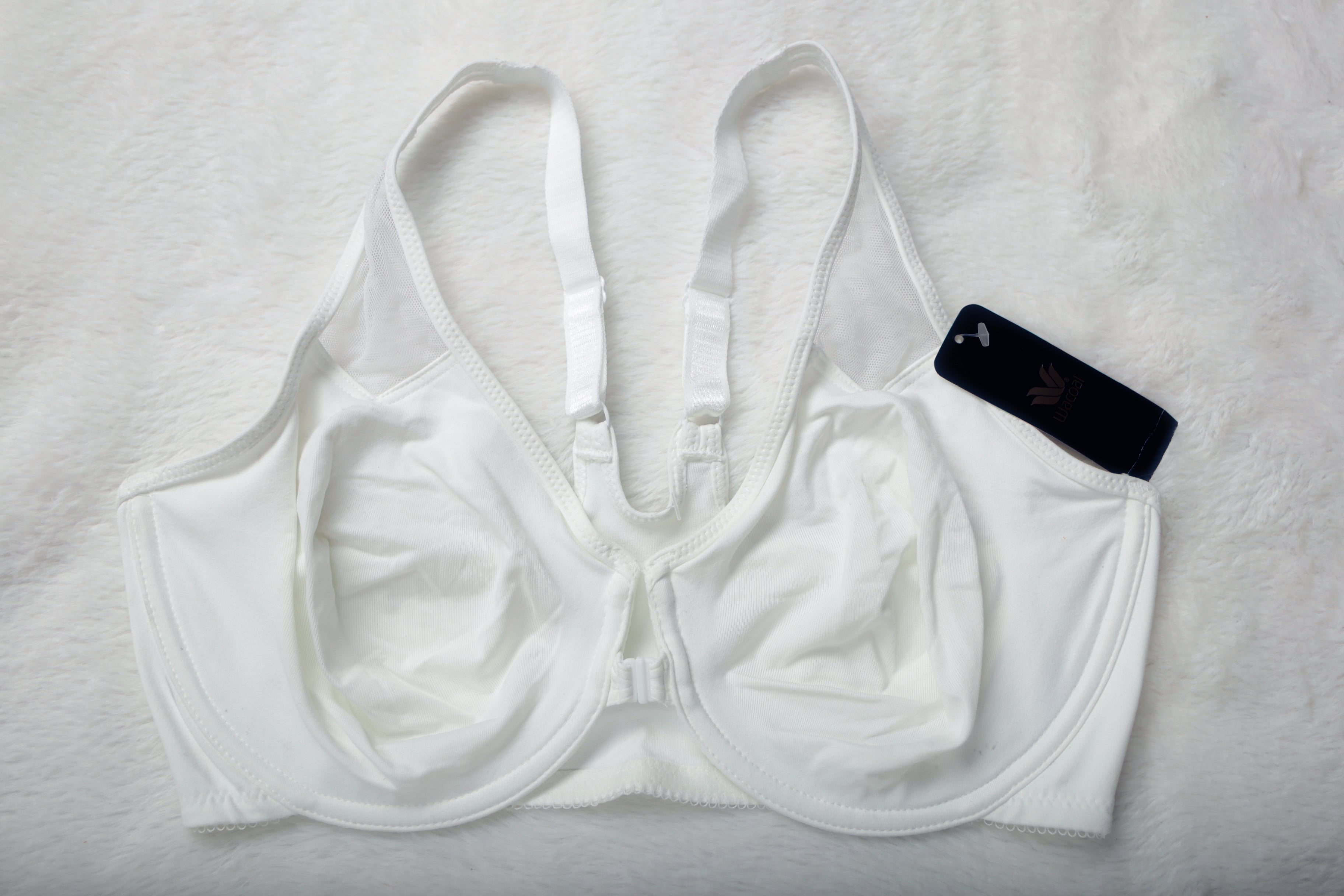 Wacoal 38DD 65124 Body by Wacoal Racerback Unlined Front Close Underwire Bra White NEW