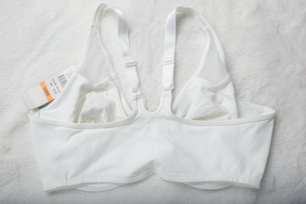 Wacoal 38DD 65124 Body by Wacoal Racerback Unlined Front Close Underwire Bra White NEW