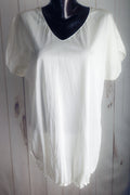 Carol Wright Vintage Semi-sheer Satin Cami Chemise Lingerie Ivory Large