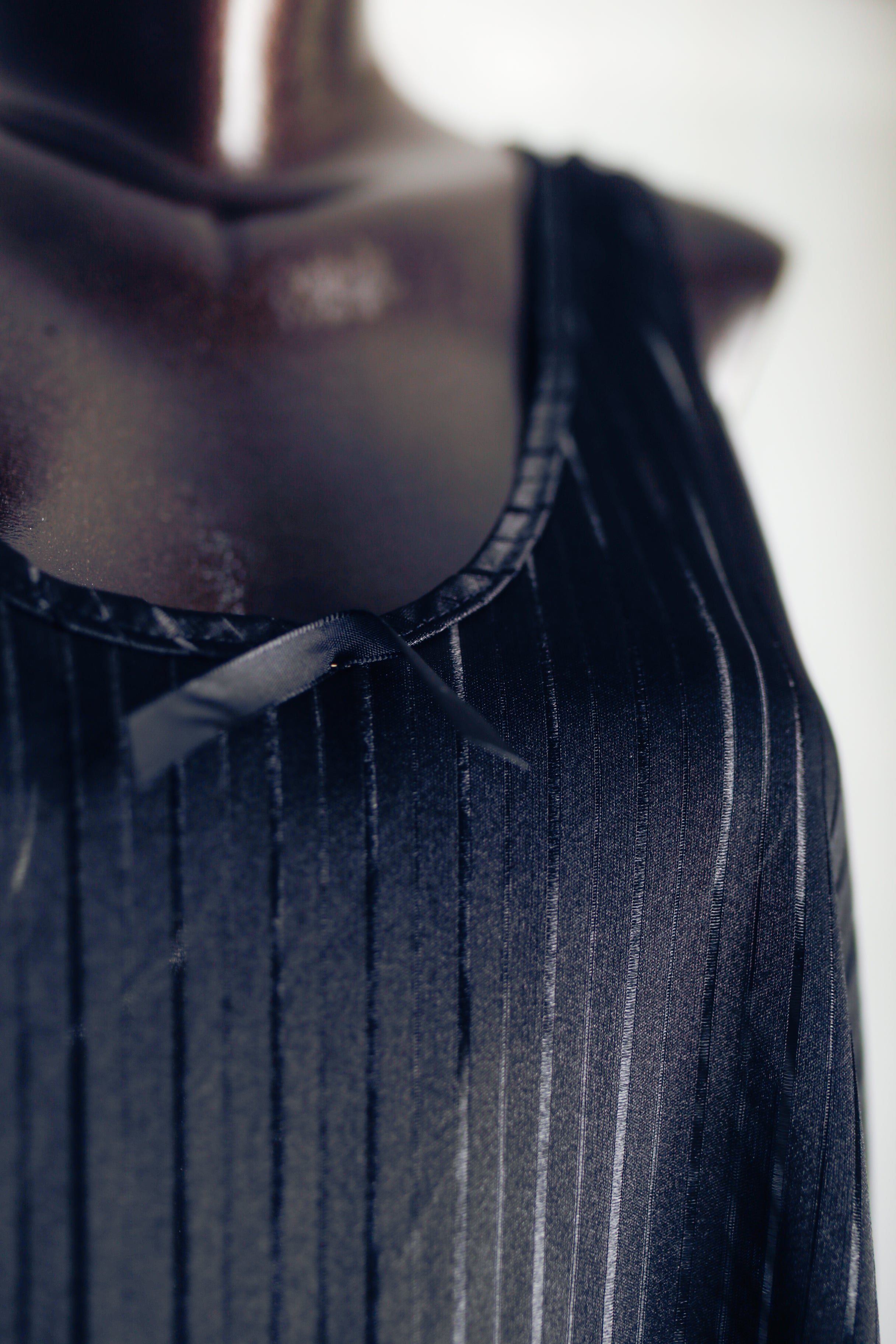 Undercover Wear Vintage Sheer Unlined Mesh Babydoll Chemise Lingerie Large Black