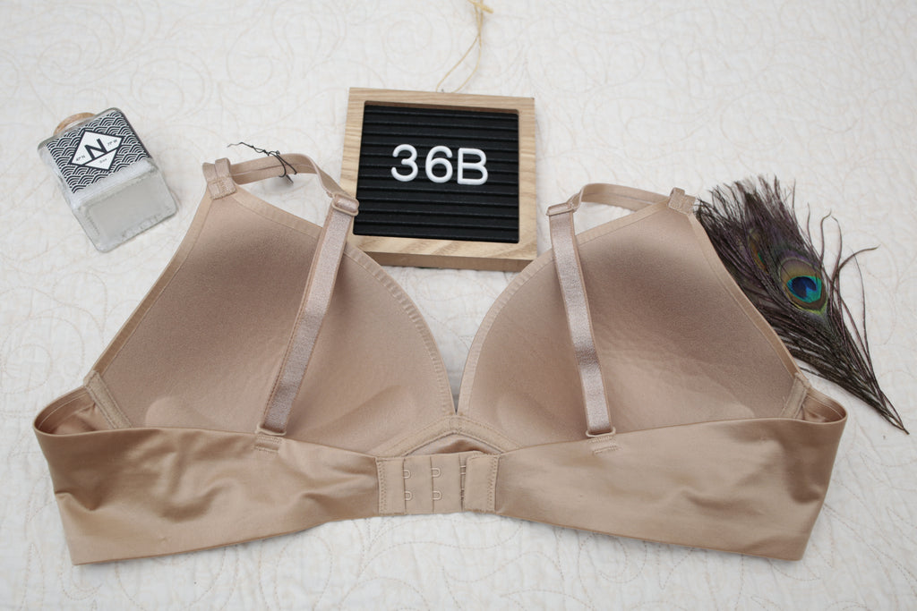 Ambrielle 36B Everyday Wirefree Multiway T-shirt Bra Beige
