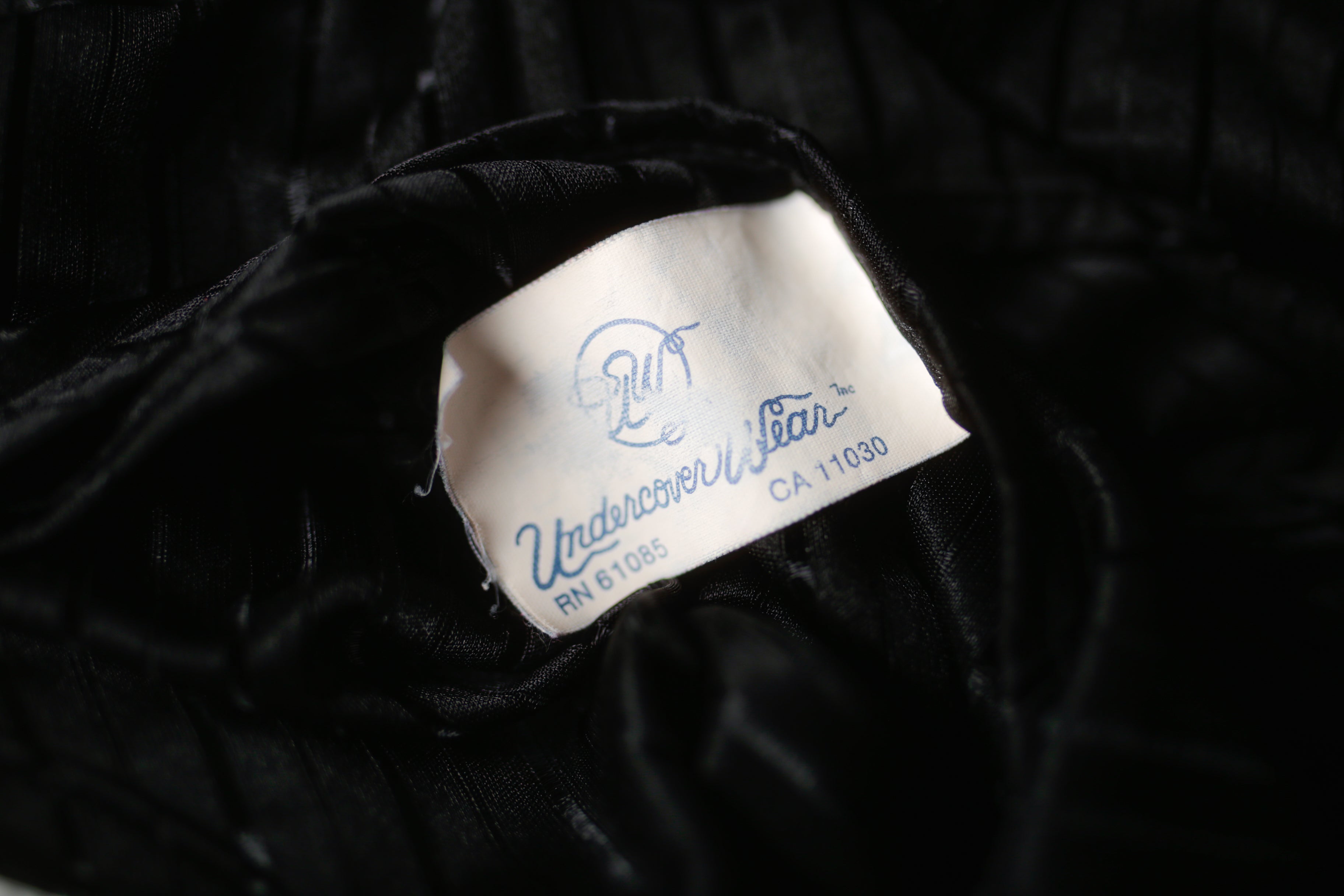 Undercover Wear Vintage Sheer Unlined Mesh Babydoll Chemise Lingerie Large Black