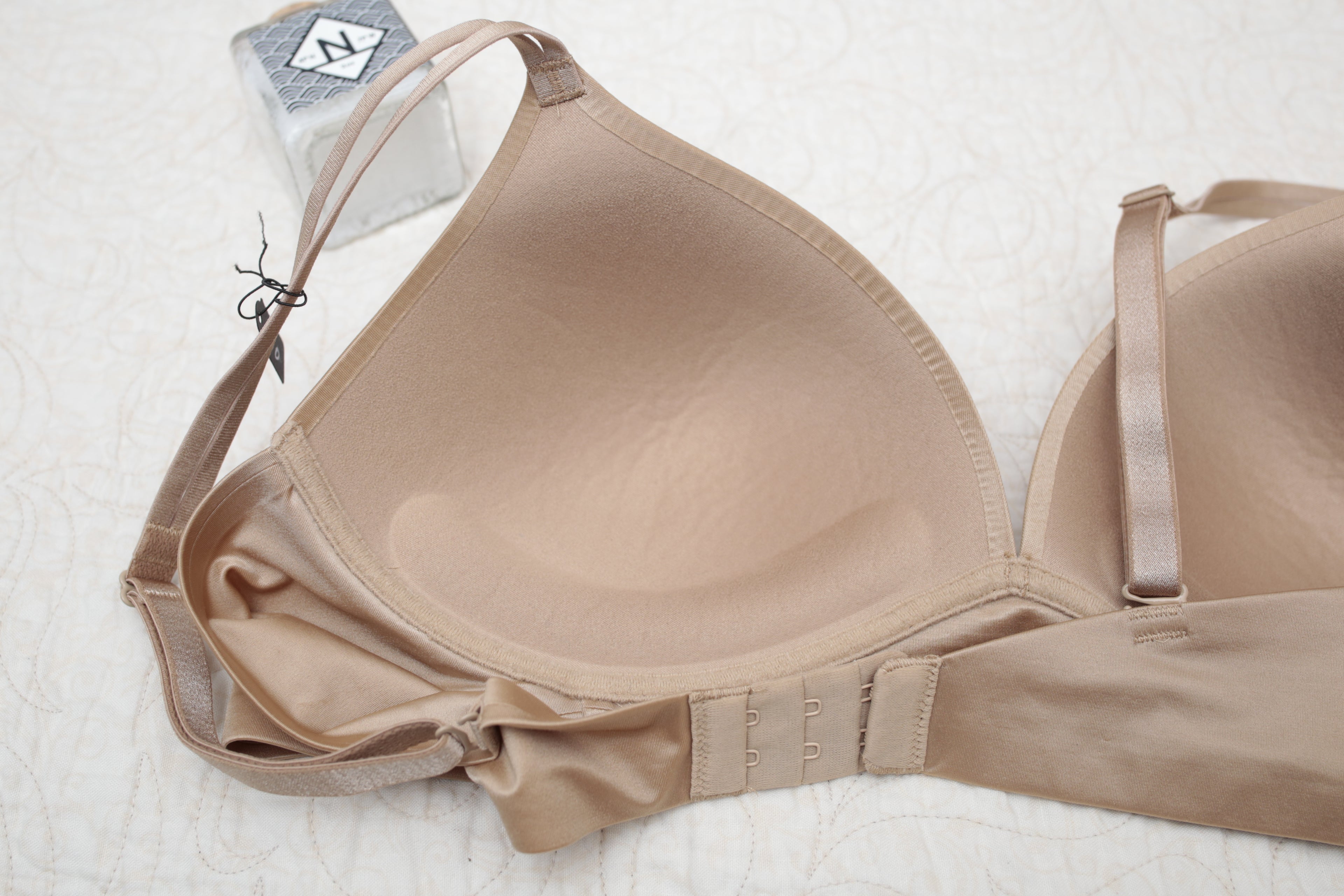 Ambrielle 36B Everyday Wirefree Multiway T-shirt Bra Beige