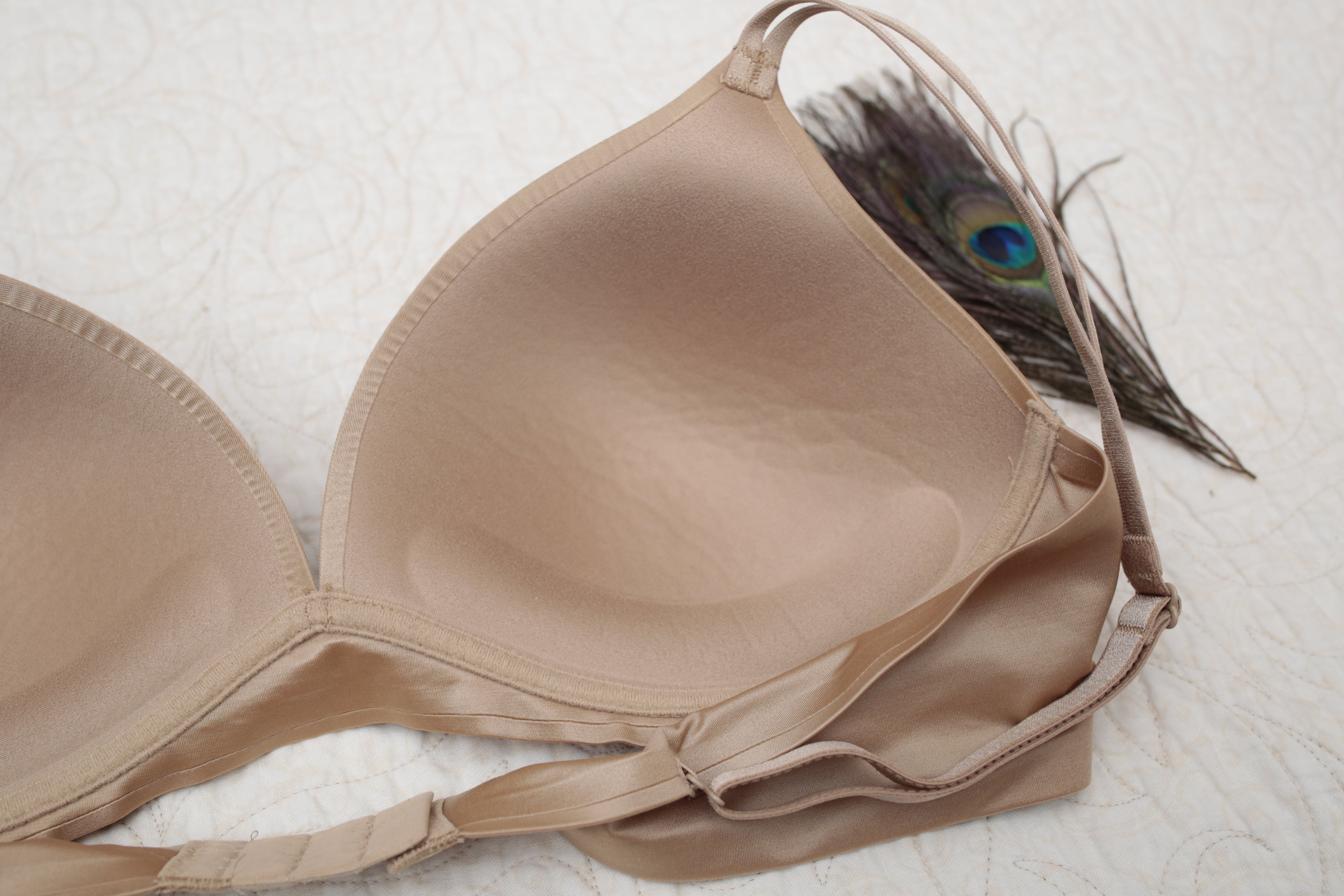 Ambrielle 36B Everyday Wirefree Multiway T-shirt Bra Beige