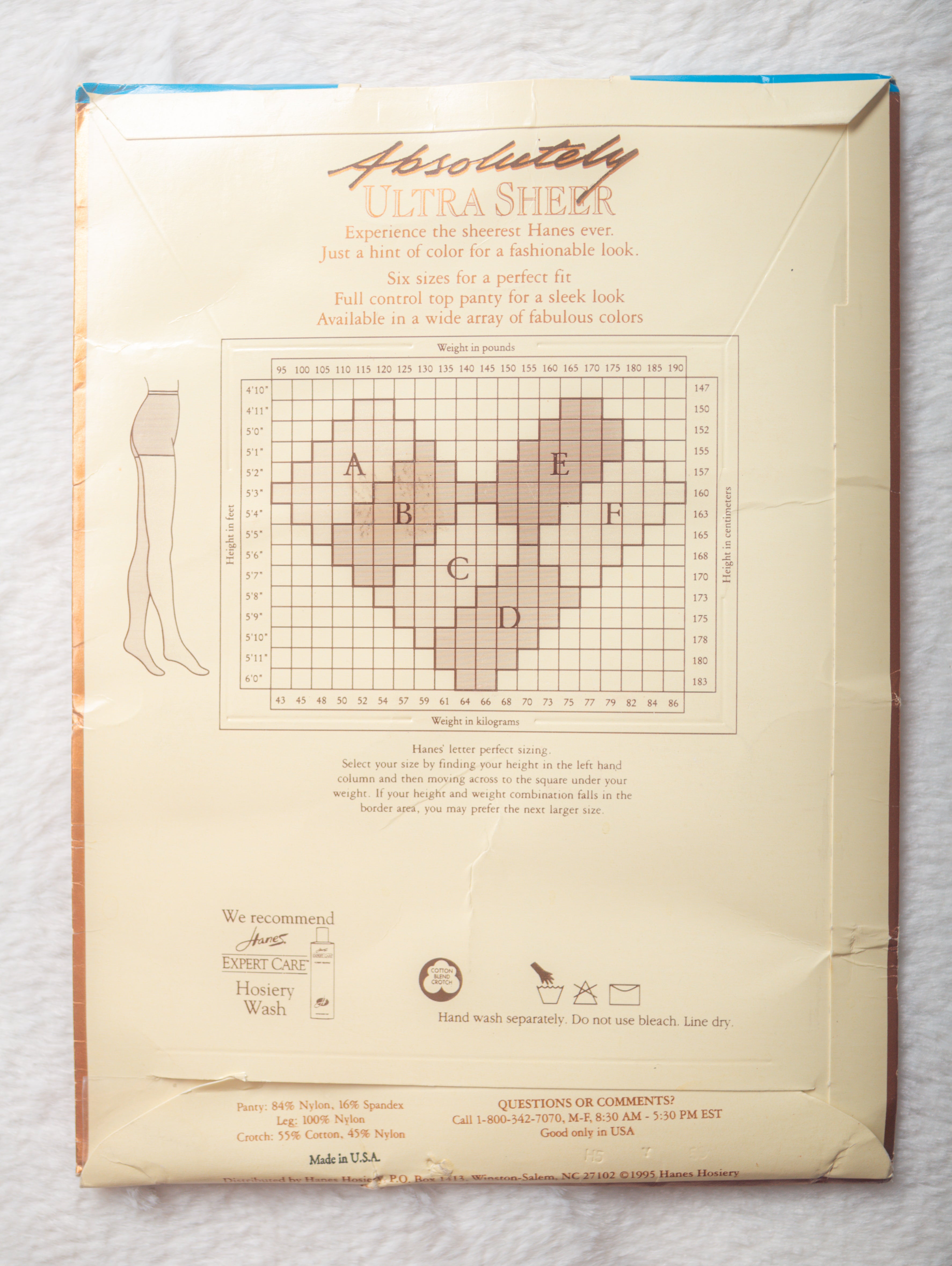 Hanes Ultra Sheer Control Top Sandalfoot Pantyhose Stockings White Size C