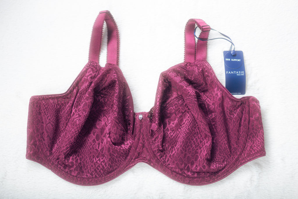 Fantasie Envisage FL6911 Full Cup Unlined Side Support Underwire Bra Purple US 40G UK 40F NEW