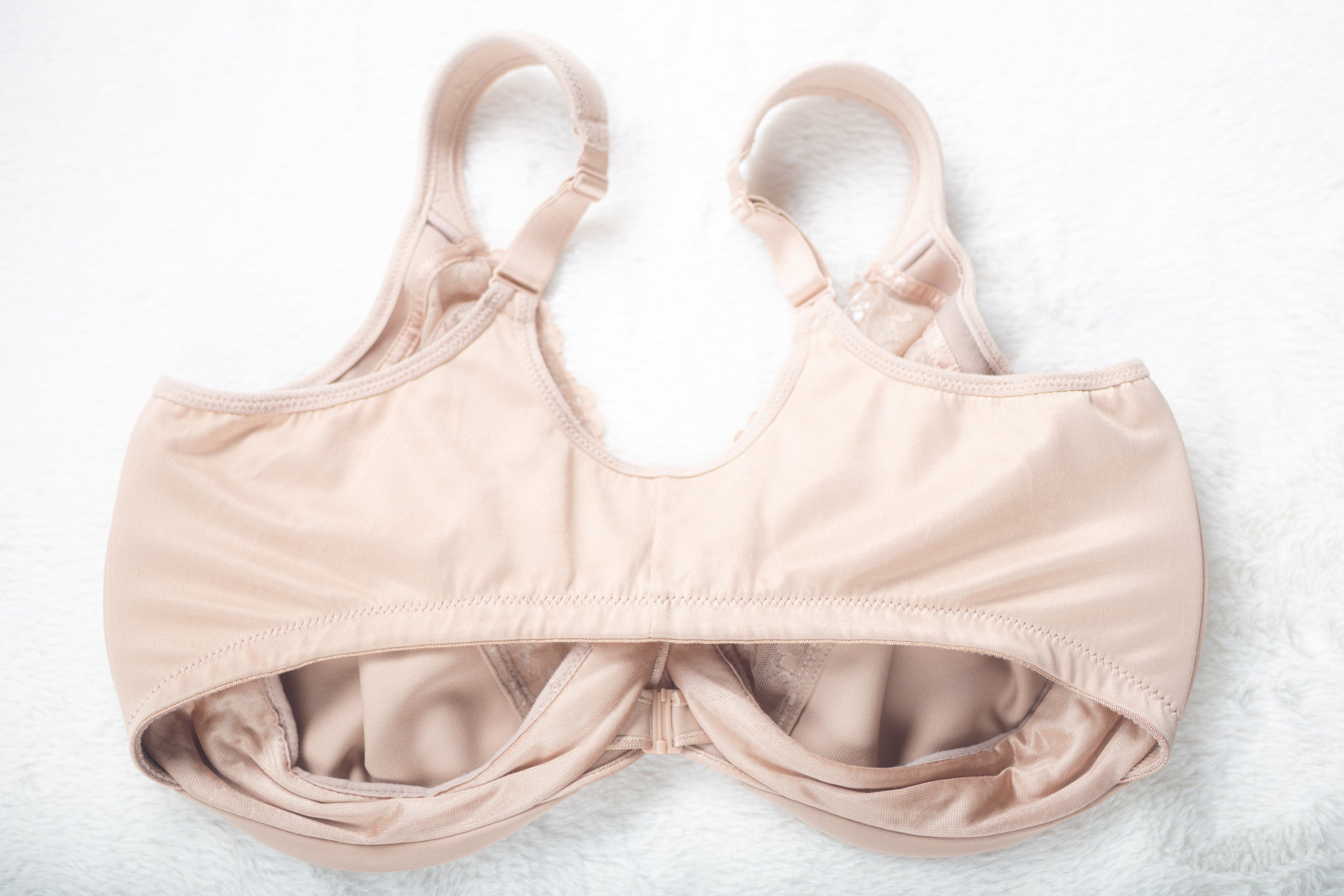Glamorise 1245 Wonderwire Front-Close Full Coverage Underwire Bra Beige US 42G UK 42F