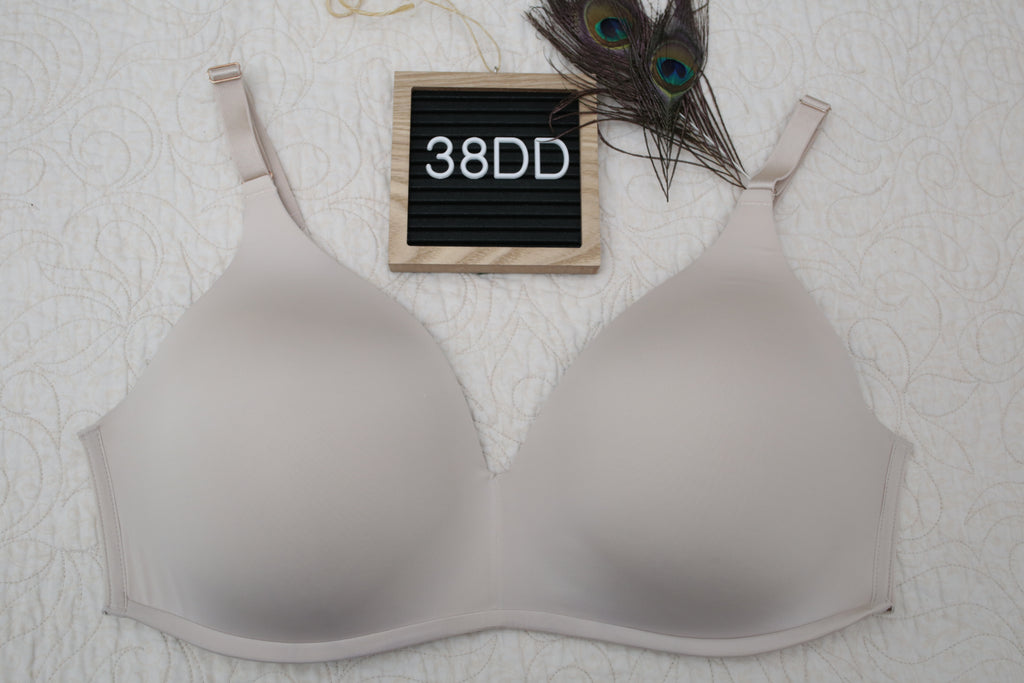 Soma 38DD Vanishing 360 Wireless T-shirt Bra Light Taupe
