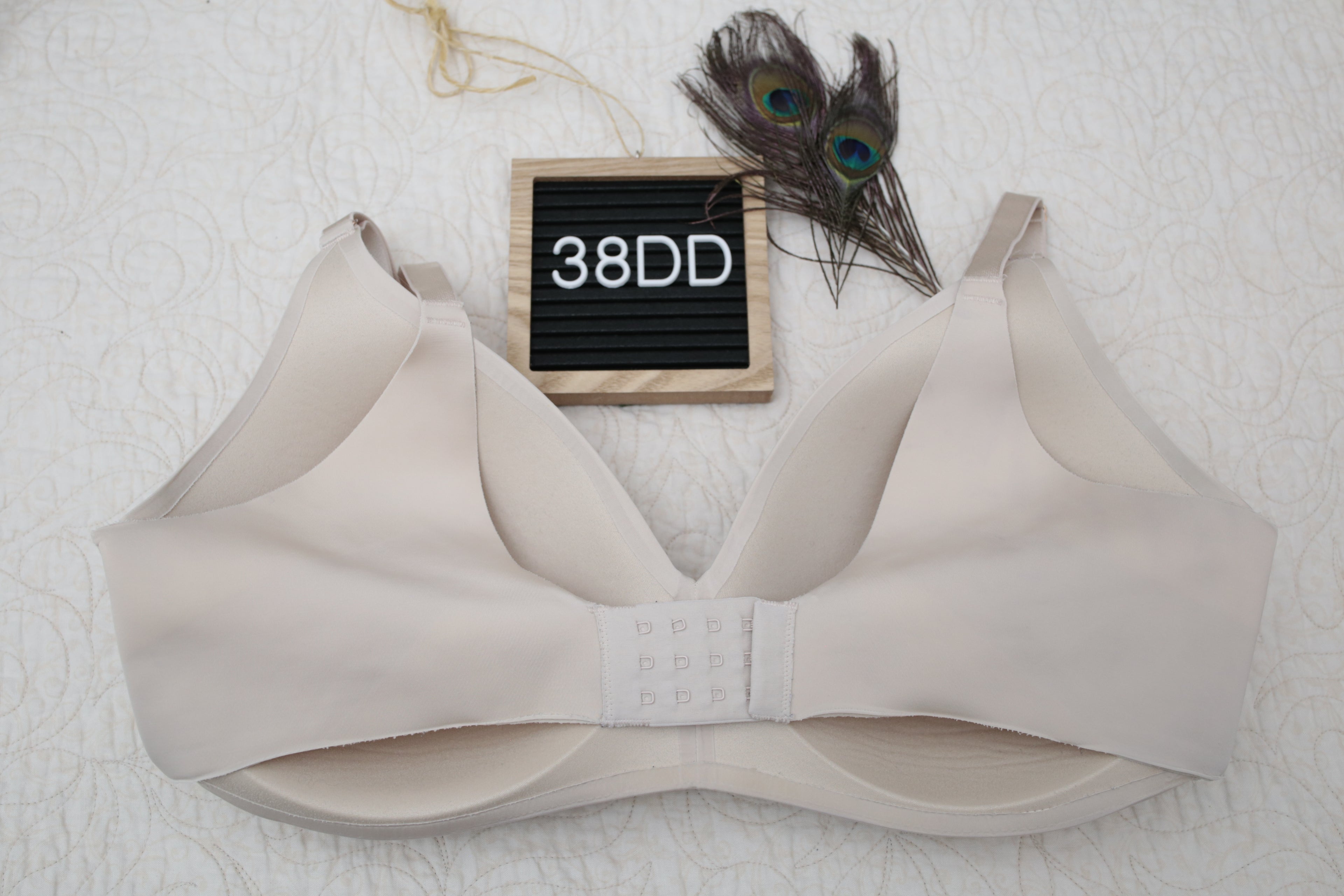 Soma 38DD Vanishing 360 Wireless T-shirt Bra Light Taupe
