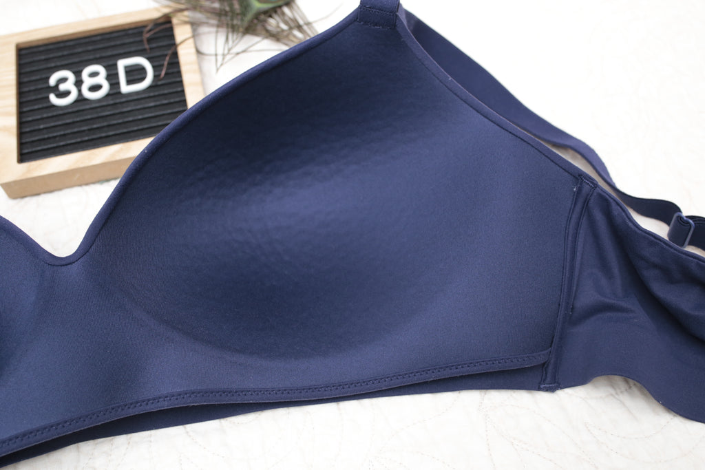 Soma 38D Enbliss Wireless T-shirt Bra Dark Blue