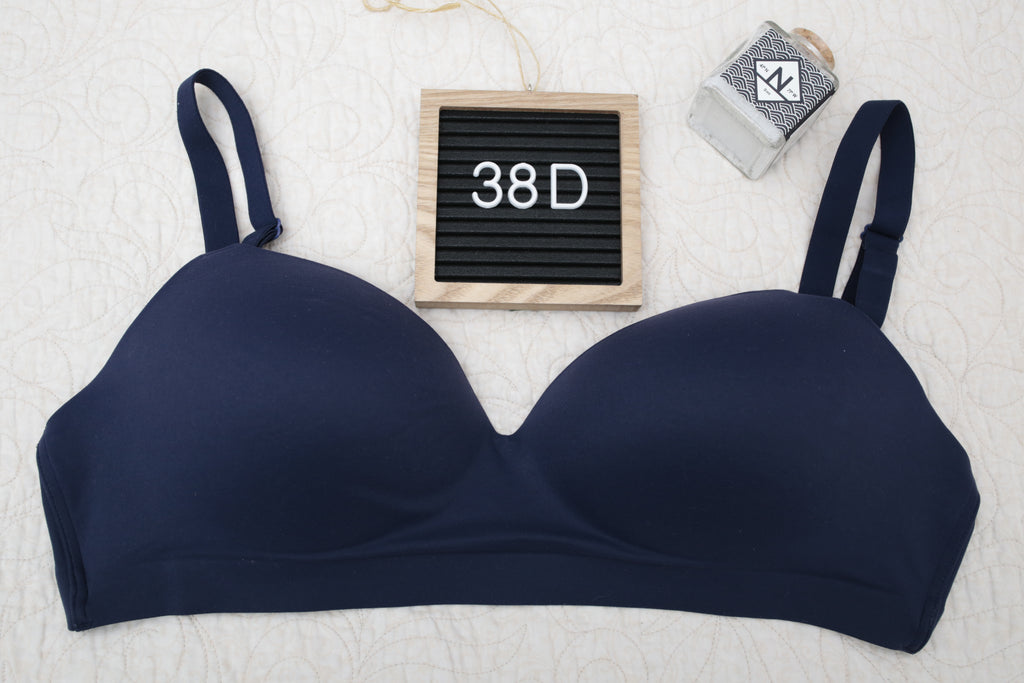 Soma 38D Enbliss Wireless T-shirt Bra Dark Blue