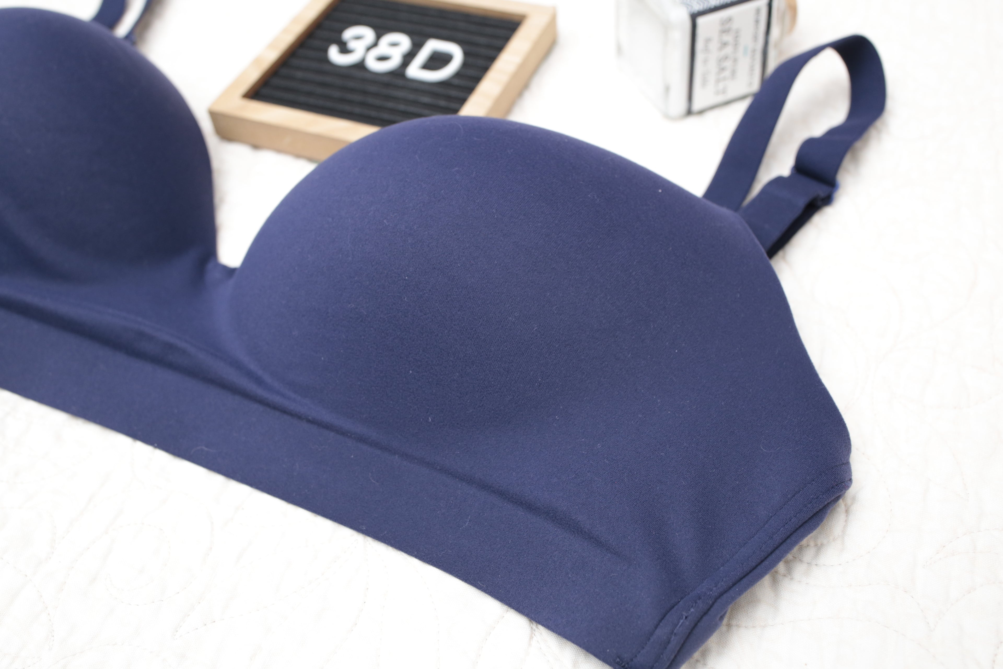 Soma 38D Enbliss Wireless T-shirt Bra Dark Blue