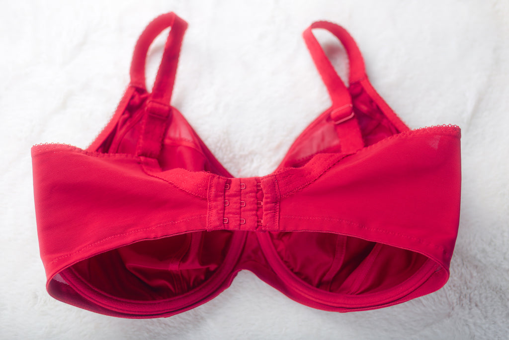 Goddess Keira US 36J UK 36GG GD6090 Satin Underwire Full Figure Underwire Bra Red