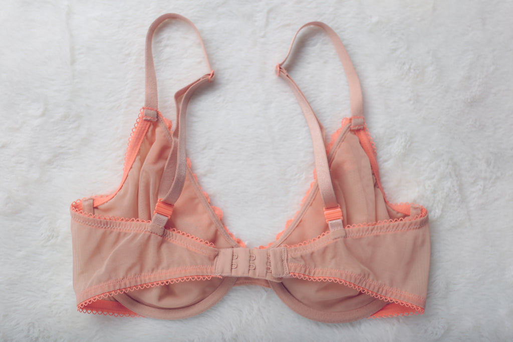 Victoria's Secret Tease 32DD Unlined Demi Sheer Mesh Bra Pink