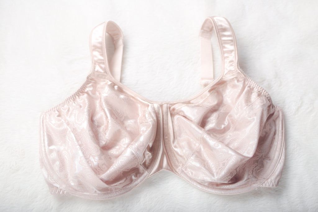Bali Satin Tracings Minimizer 3562 Full Figure Underwire Bra Beige 40DDD