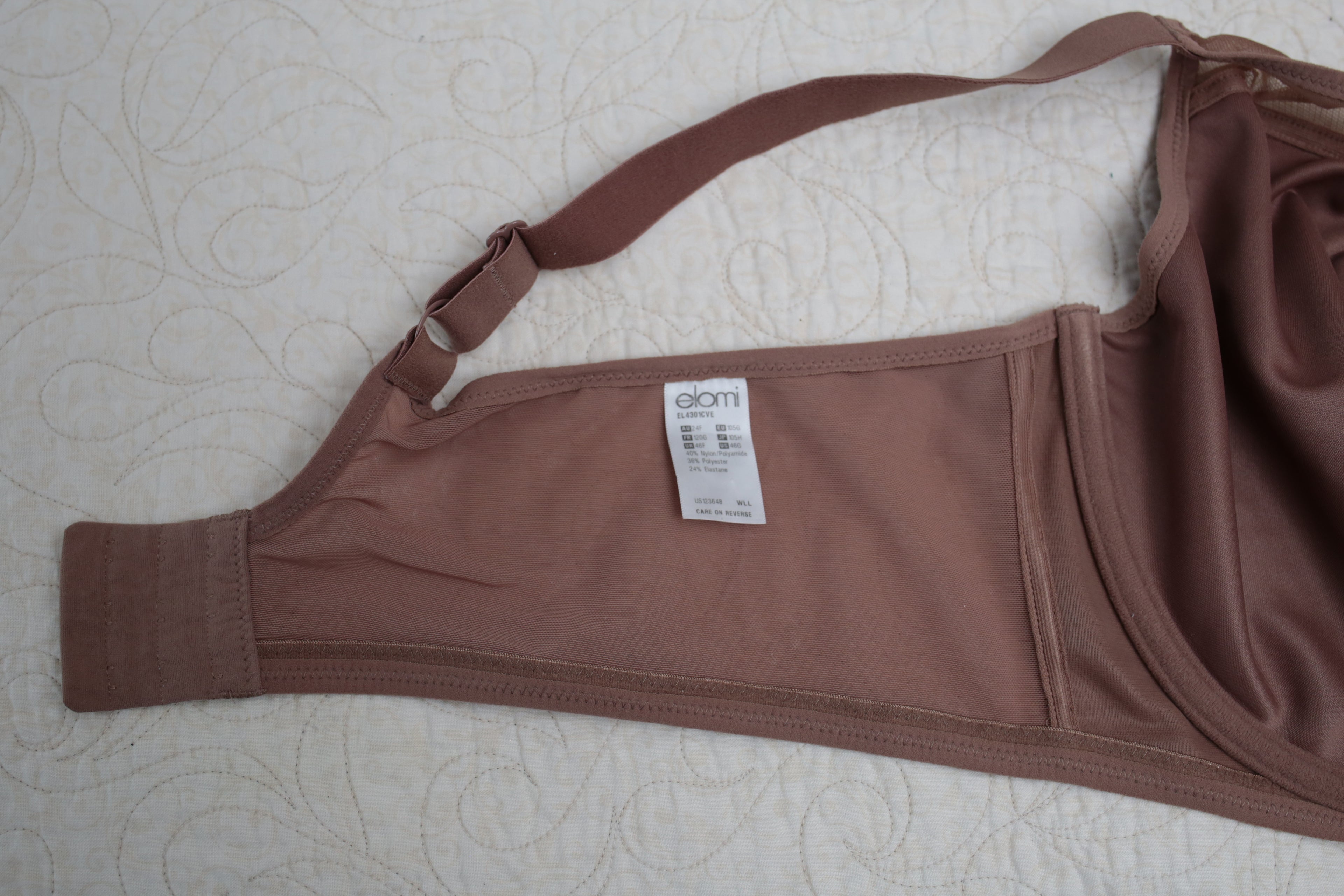 Elomi 46G Smooth EL4301 Underwire Molded Full-coverage T-Shirt Bra Clove Rust Mauve