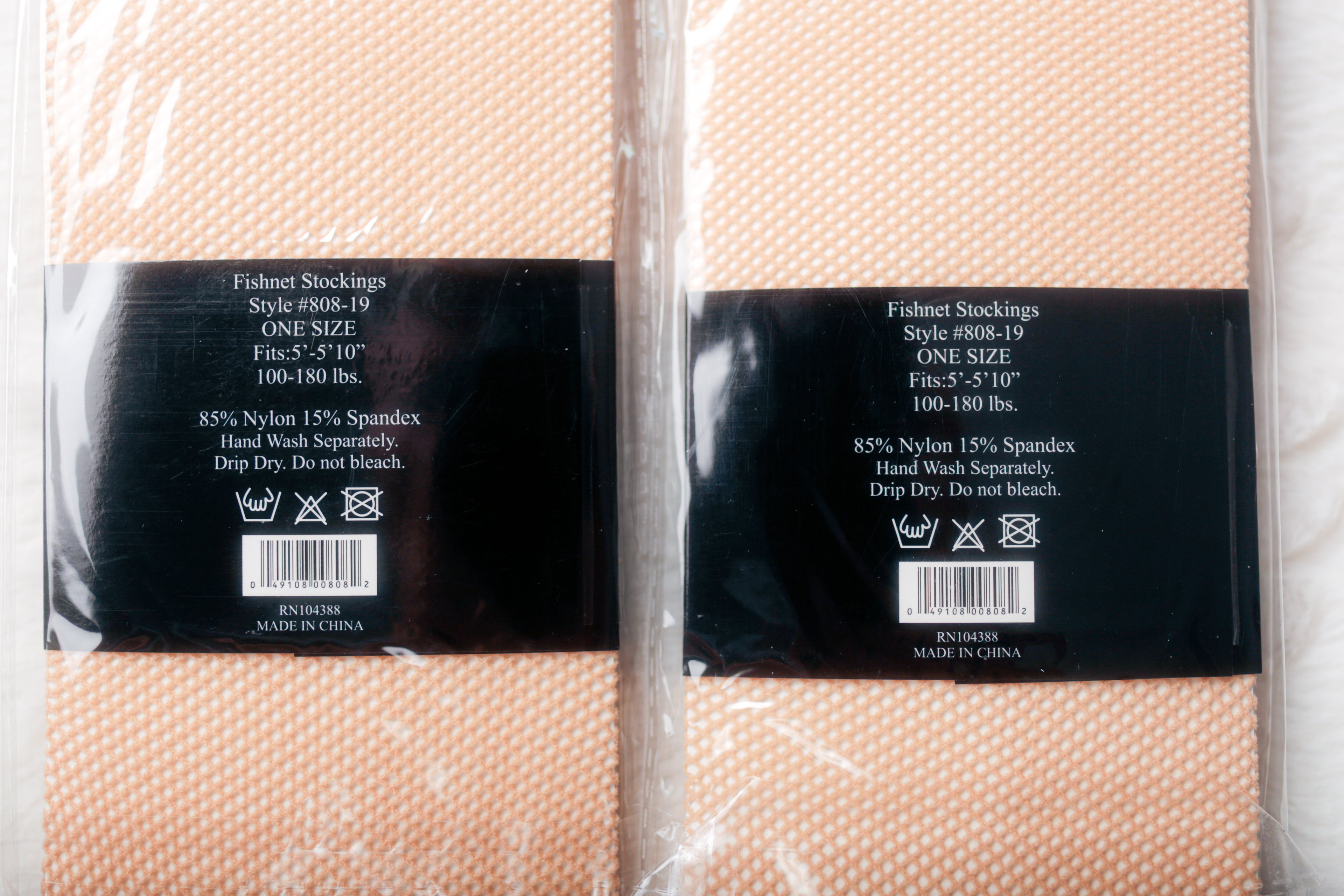 Madrag Fishnet Stockings Beige One Size