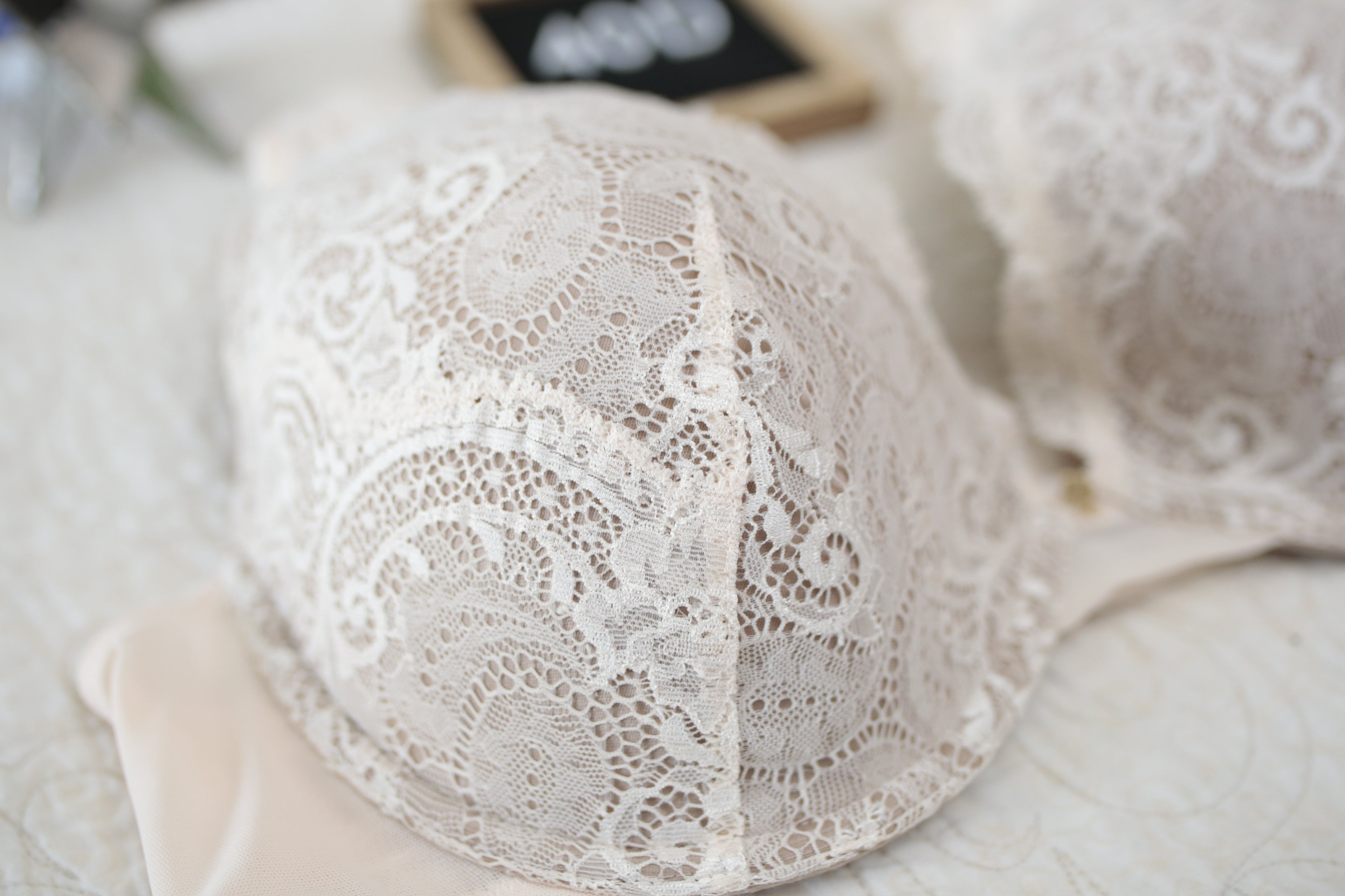 Third Love 40D 24/7 Lace Contour Plunge Padded Underwire Bra Taupe