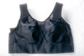 Miss Mary of Sweden 2073 Cotton Simplex Activity Bra Full Cup Unlined Wireless Sports Bra Black 36DD