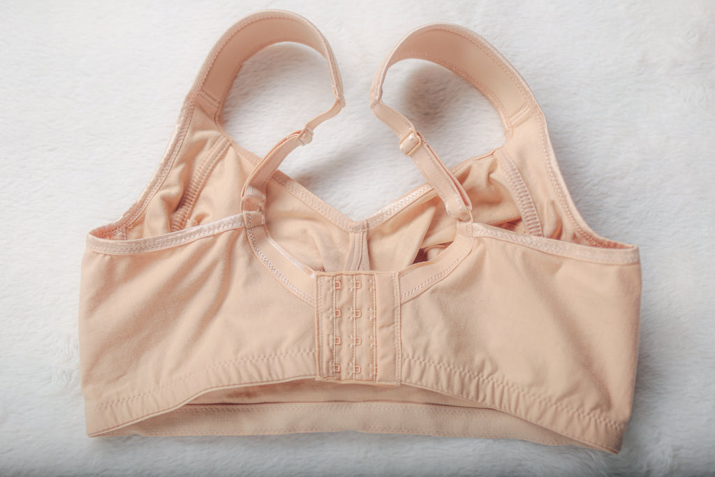 Miss Mary of Sweden 2363 Cotton Divide Wire-Free Bra Full Cup Unlined Wireless Bra Beige 36DD