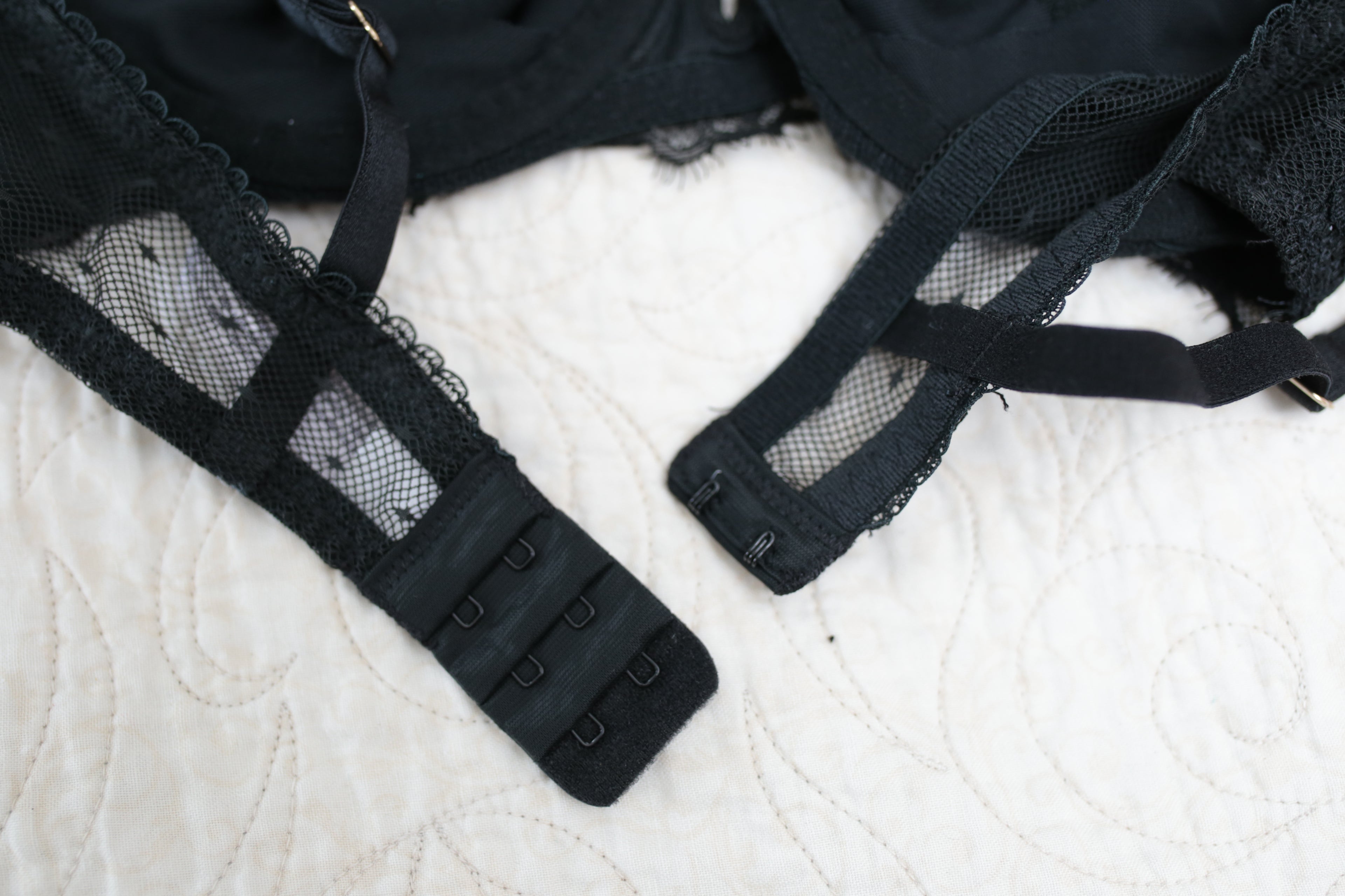 Auden 34A Balconette Unlined Bra Black Lace