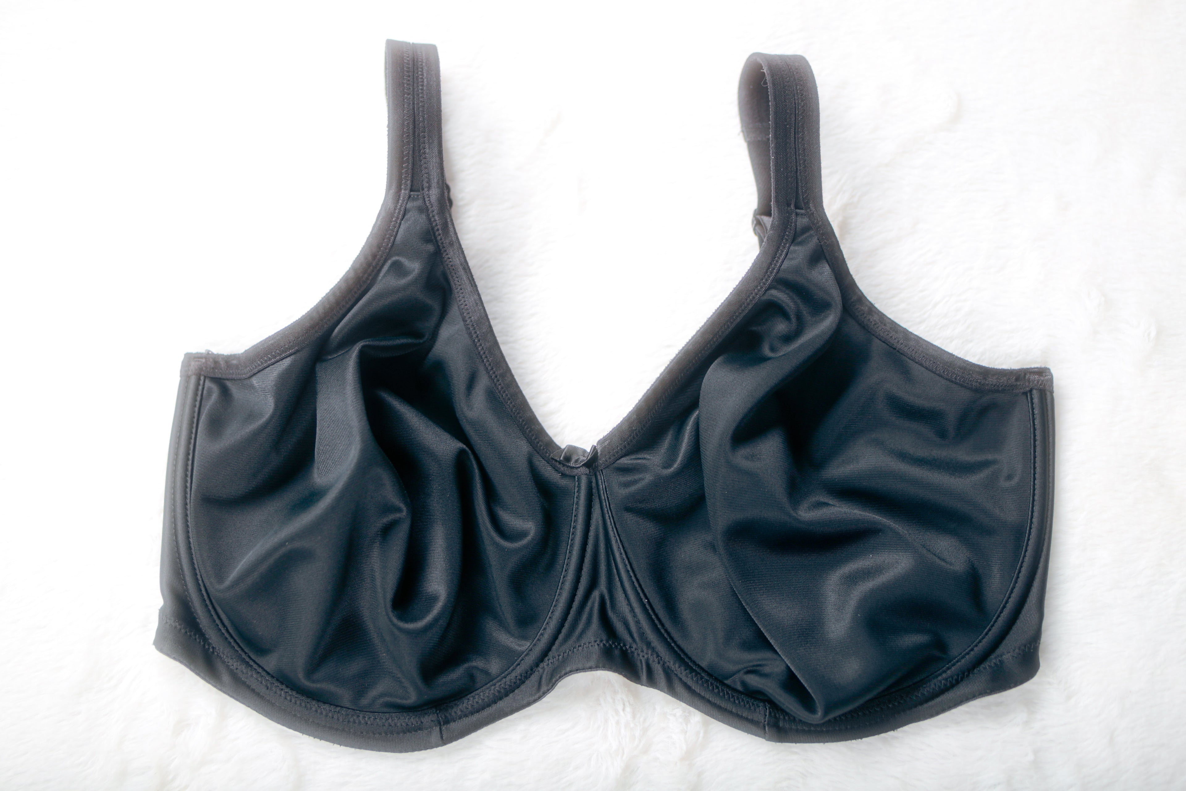 Elomi EL3911 Smoothing Underwired Seam-free Full-coverage T-Shirt Bra Black US 38I UK 38G